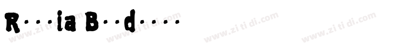 Ronnia Bold字体转换